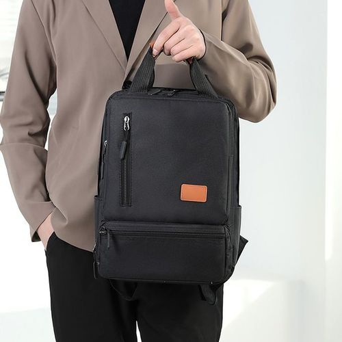 3 PCS Men Bags Backpacks School Bags Laptop Bags Messenger-Black