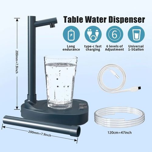 Automatic Electric Rechargeable Water Dispenser Pump - Blue