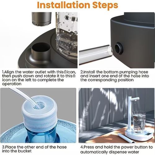 Automatic Electric Rechargeable Water Dispenser Pump - Blue