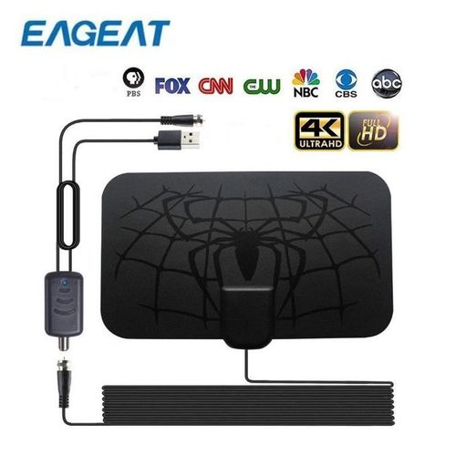 EAGEAT 3600Miles Digital Antenna TV Indoor Signal Amplifier 4K UHD