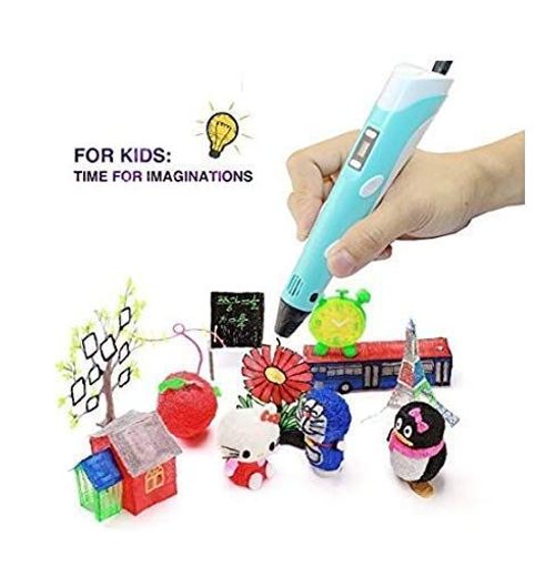 3D printer pen with LED display with 15 colours x PLA 3m consumables