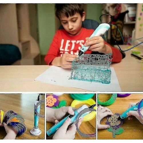 3D printer pen with LED display with 15 colours x PLA 3m consumables