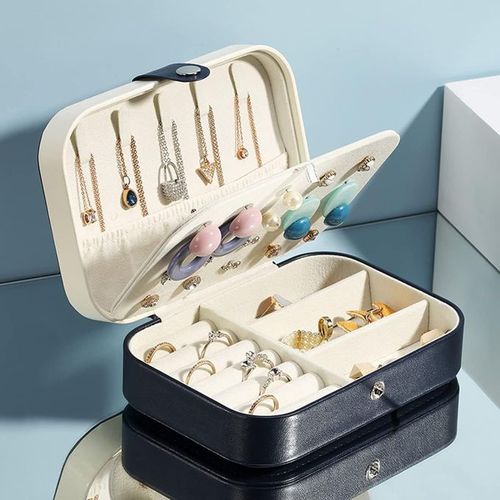 Jewelry Box Jewelry Organizer Jewelry Holder Case-Navy
