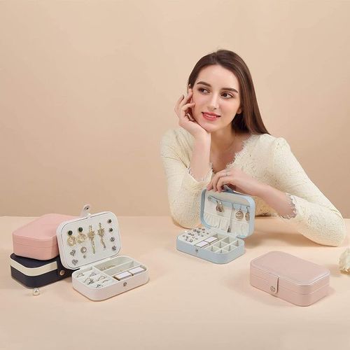 Jewelry Box Jewelry Organizer Jewelry Holder Case-Navy