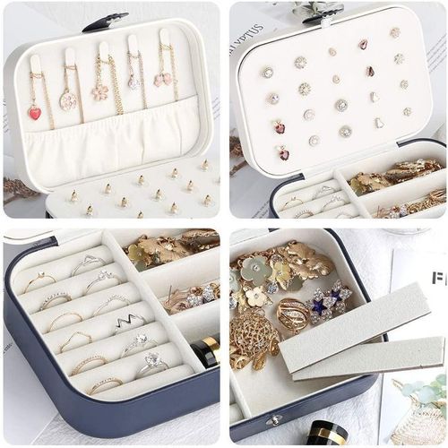 Jewelry Box Jewelry Organizer Jewelry Holder Case-Navy