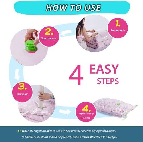 Vacuum Clothes Organiser Space Saving Bag