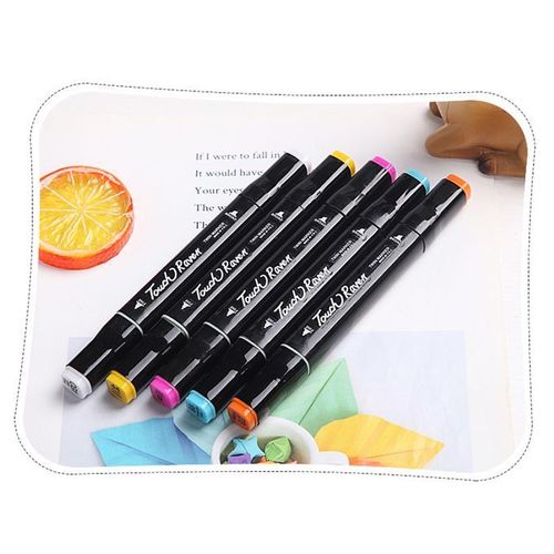 60 Colors Art Markers Set Double Tip Broad Fine Point Marker Pen