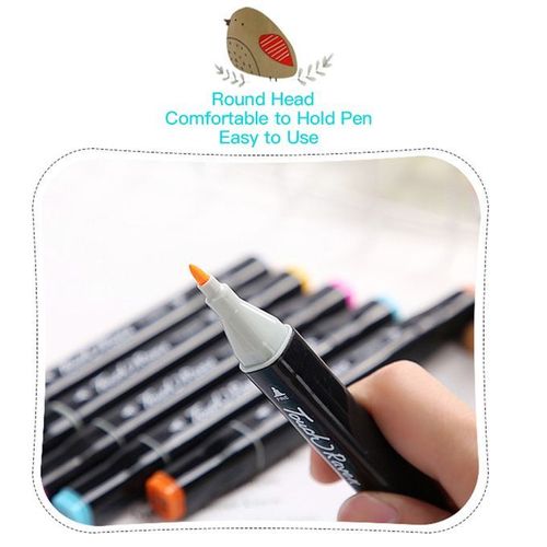 60 Colors Art Markers Set Double Tip Broad Fine Point Marker Pen