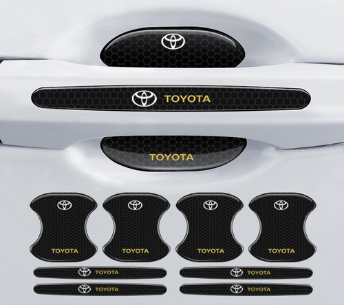 Car reflective door bowl handle protective sticker prismatic new anti-collision strip anti-scratch collision wear-resistant