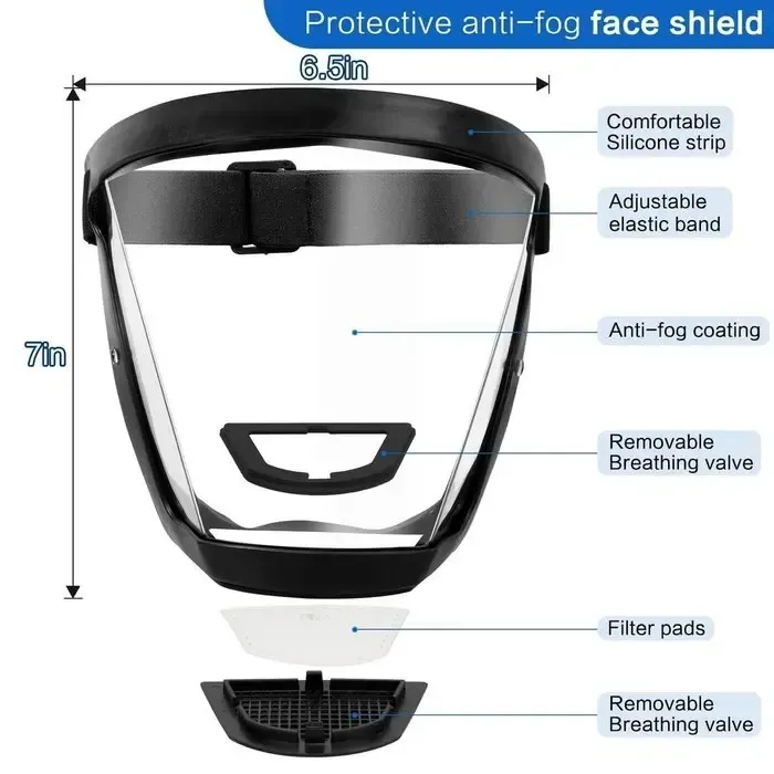 Horse head full face protection anti-spray mask anti-fog anti-splash personalized head-mounted glasses space ball shaped goggles