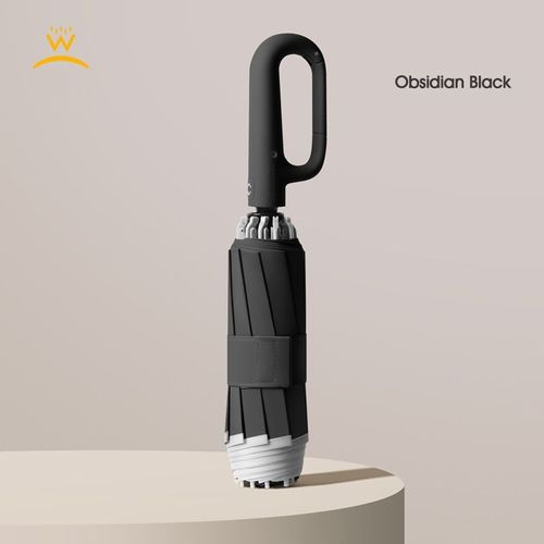 Ring buckle umbrella, Reflective Safety Strip, Sturdy Windproof, Travel Portable