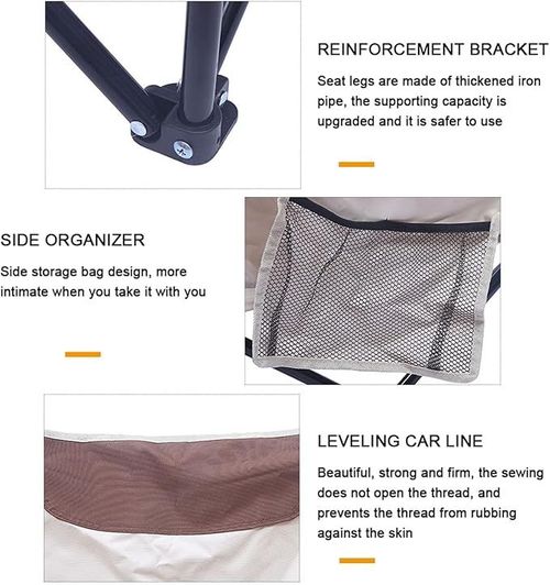 Portable outdoor folding moon chair