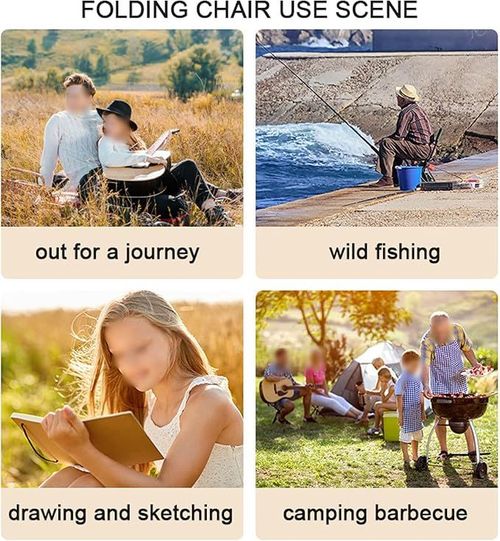 Portable outdoor folding moon chair