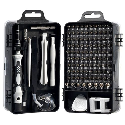 Multi-purpose watch and mobile phone disassembly and repair screwdriver screwdriver tool 115-in-1 carbon steel screwdriver Silk knife set