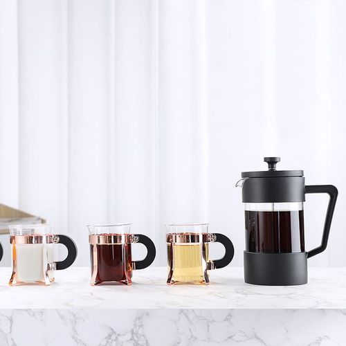 600ML Hand-Poured High Borosilicate Coffee French Press