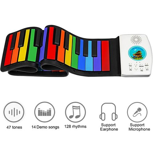 49 Key Colorful Soft Keyboard Piano