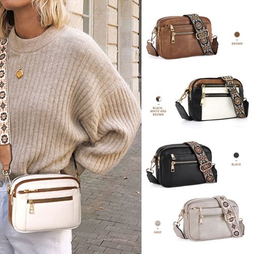 🔥Handmade Colorful Straps Crossbody Leather Bags & Purse💖