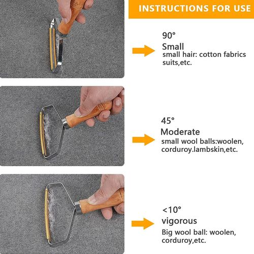 2PCS Portable Lint Roller Remover Clothes Fuzz Shaver Hair Removal