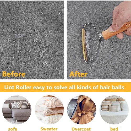 2PCS Portable Lint Roller Remover Clothes Fuzz Shaver Hair Removal
