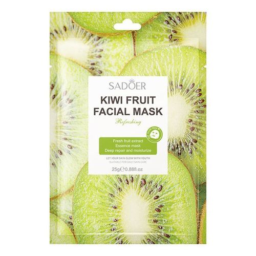 SADOER 6Pcs Cyan Java Chip Bis Facial Mask Fruit Fruity Muka Fresh Fruit Extract Essence Moisturiz-ing Facial Mask 25g