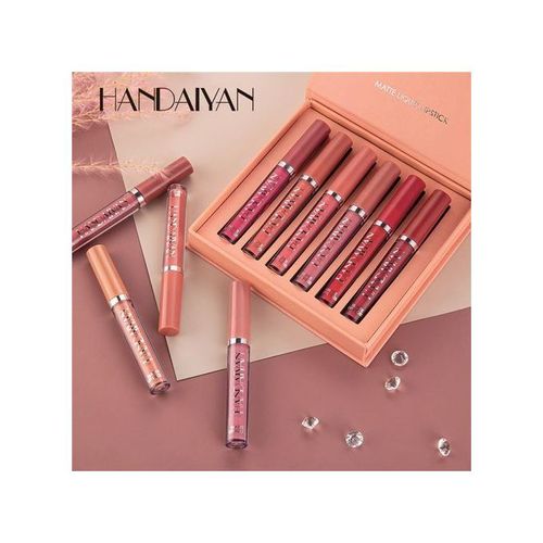6Pcs set Matte Lip Gloss Set Lipstick Waterproof Long Lasting Lipstick Women Lip Tint Beauty Cosmetics Set