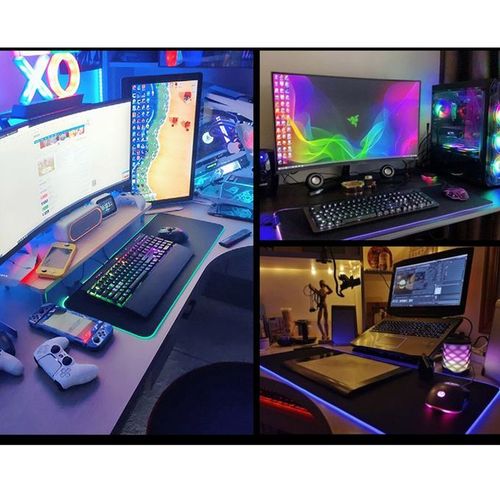 LED Mouse Pad RGB Keyboard Mouse Mat