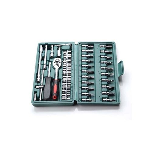 Auto Car Repair Tool Kit Ratchet Socket Wrench Spanner 46pcs