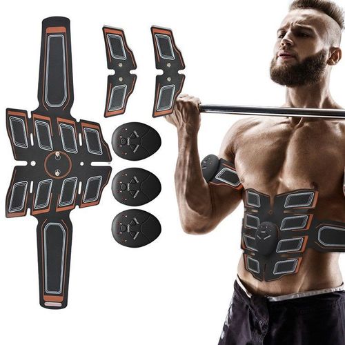EMS smart new eight-pack abs fitness and weight loss home lazy abdominal patch digital display charging abdominal fitness device