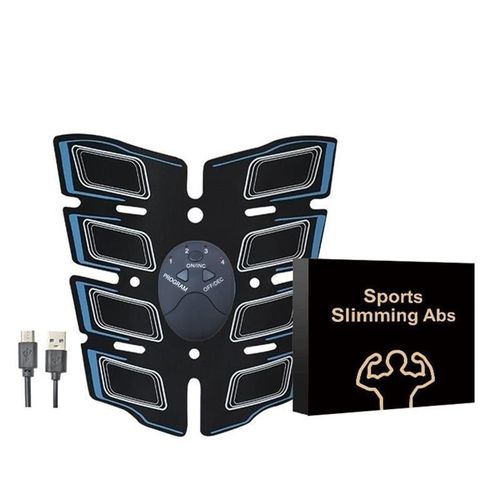 EMS smart new eight-pack abs fitness and weight loss home lazy abdominal patch digital display charging abdominal fitness device