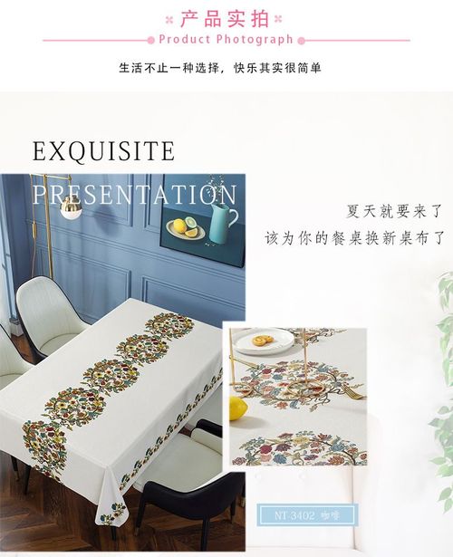 Oil and water resistant tablecloth