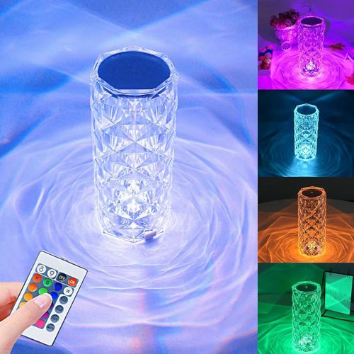 Crystal Rose Lamp