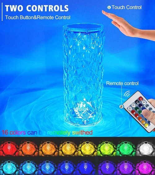 Crystal Rose Lamp