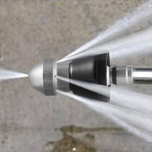 Sewer Cleaning Tool High Pressure Nozzle, Sewer Jetter Nozzle Stainless Steel Nozzle Water Flusher Cleaning Nozzle,Sewer Cleaning Tool Remove Grease Sand Hair