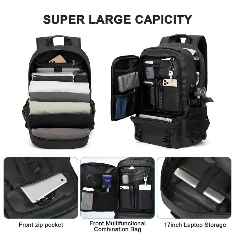 Backpacks for men and women with shoe compartment