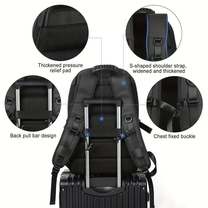 Backpacks for men and women with shoe compartment