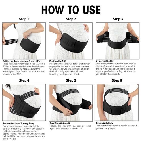 Maternity Support Belt, 4-in-1 Belly Pregnancy Support Band, Belly Band For Pregnant Women, Adjustable Maternity Belt Pregnancy Support With Shoulder Strap, For Belly,Waist,Abdomen,Back
