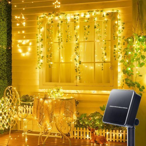 Mythco Solar String Lights For Outside 12m 100LED, 8 Modes