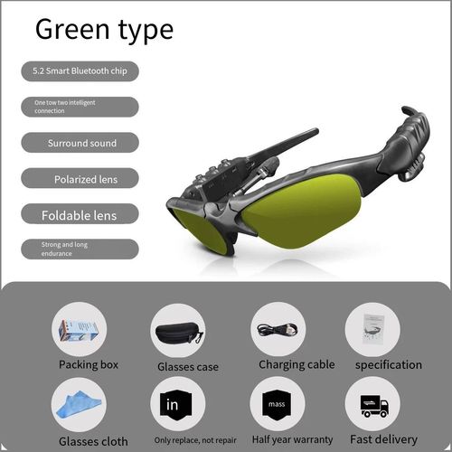 Private model smart Bluetooth glasses with black technology, can make calls and listen to music, outdoor UV protection