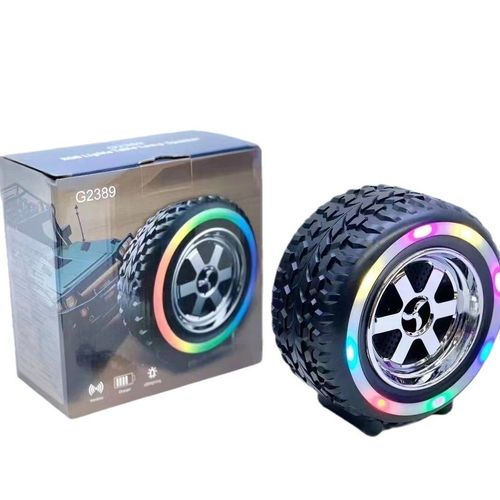Hardbuzz G2389 (PORTABLE BLUETOOTH SPEAKER) Dynamic Thunder Tyre Shape 5 W Bluetooth Speaker  (Black