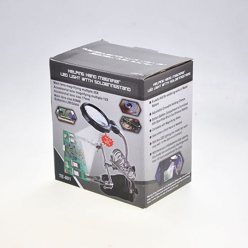 Maintenance auxiliary clamp light magnifying glass mobile phone motherboard digital equipment repair tool table hardware worker Tool