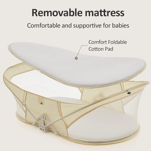 Baby Bedside Crib,baby bedside sleeper,foldable Travel Bassinet,Portable Baby Bassinet,bedside Bassinet For Baby,baby Bassinets Bedside Sleeper,with Mosquito Net Lightweight Washable Foldable