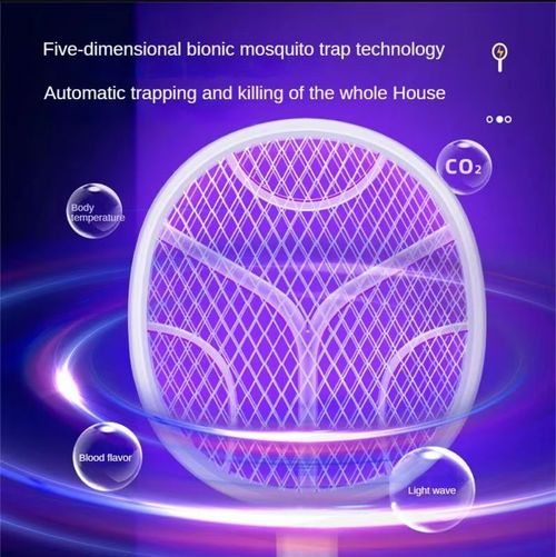 Electric Mosquito Swatter Pp Material Three-in-one Usb Charging Rechargeable Lithium Battery Mosquito Repellent Fly Swatter
