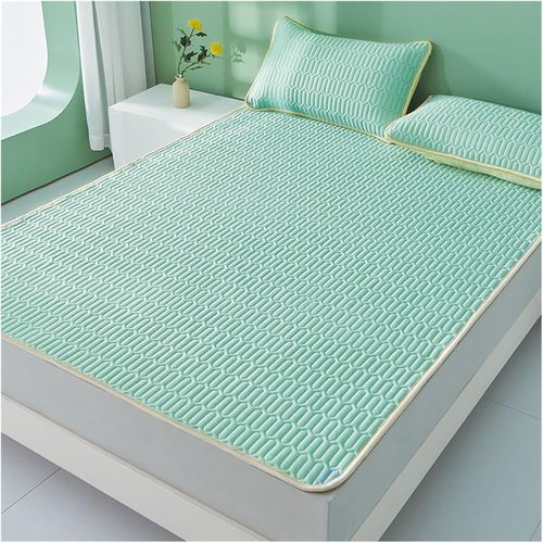 Natural Latex Mat With 2 Pillow Cover (MINT GREEN 180✖200cm)