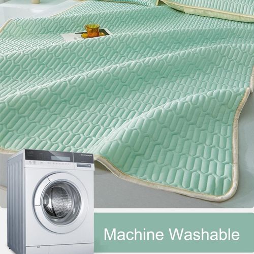 Natural Latex Mat With 2 Pillow Cover (MINT GREEN 180✖200cm)