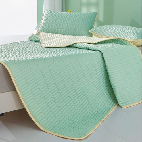 Natural Latex Mat With 2 Pillow Cover (MINT GREEN 180✖200cm)