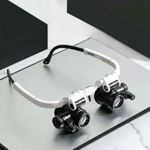 GLEAVI Retractable Lens Magnifier 1pc Led Magnifying Glass Metal Lens Antique Work Watch Repair Magnifier