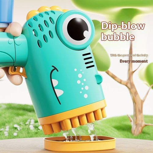 Children's bubble machine 40-hole dinosaur bubble gun electric handheld bubble blowing machine toy