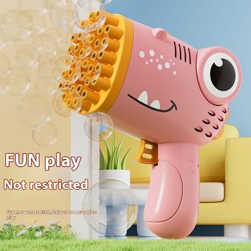 Children's bubble machine 40-hole dinosaur bubble gun electric handheld bubble blowing machine toy