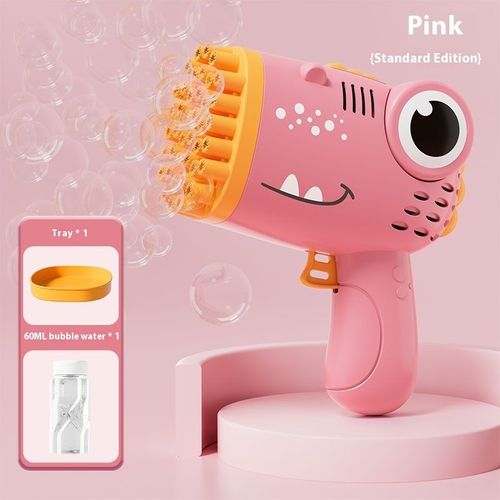 Children's bubble machine 40-hole dinosaur bubble gun electric handheld bubble blowing machine toy