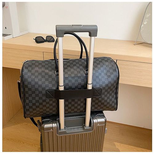 SEase Leisure Travel Bag Large-Capacity Luggage Bag Plaid Bag Portable Pending Storage Bag Large Gym Bag Luggage for Travel, Sports